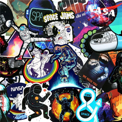 Stickers Astronaute Pack de Stickers Tresor Otaku