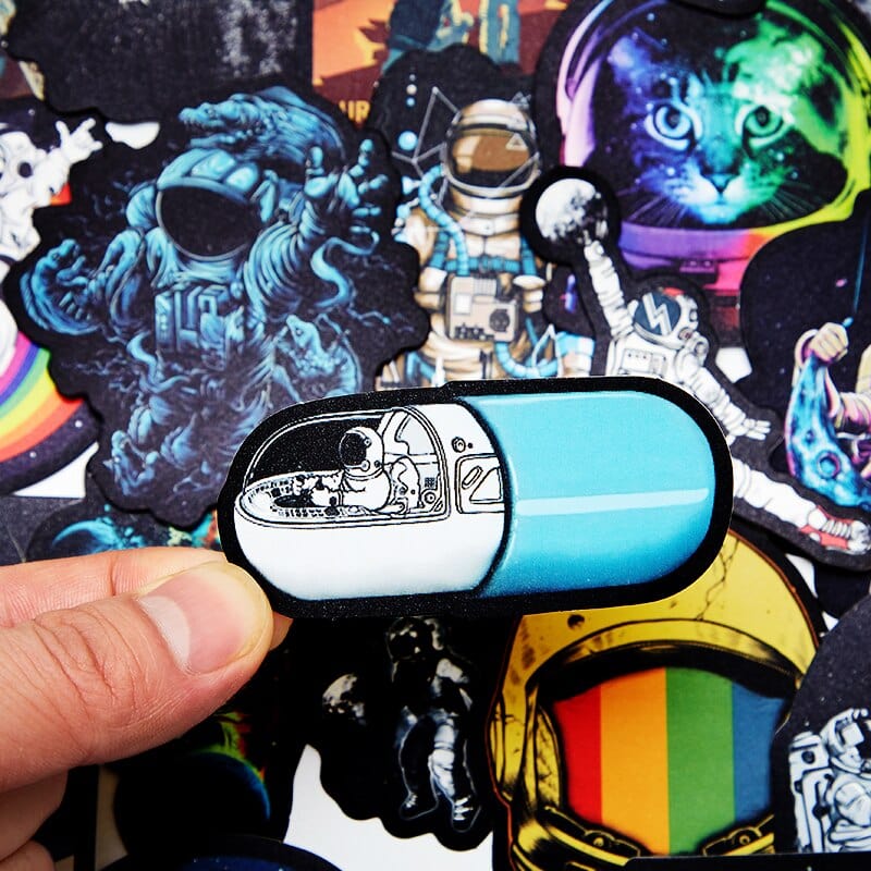 Stickers Astronaute Pack de Stickers Tresor Otaku