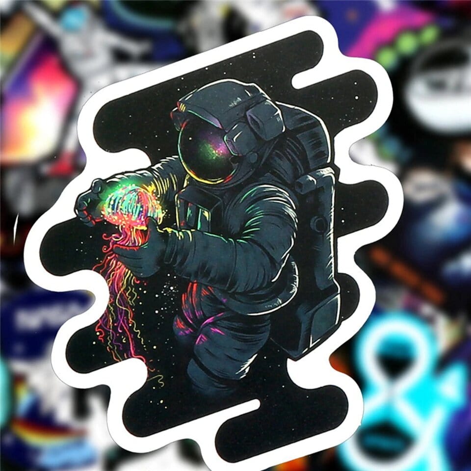 Stickers Astronaute Pack de Stickers Tresor Otaku