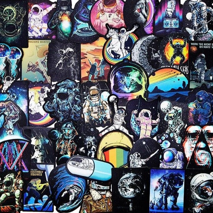 Stickers Astronaute Pack de Stickers Tresor Otaku