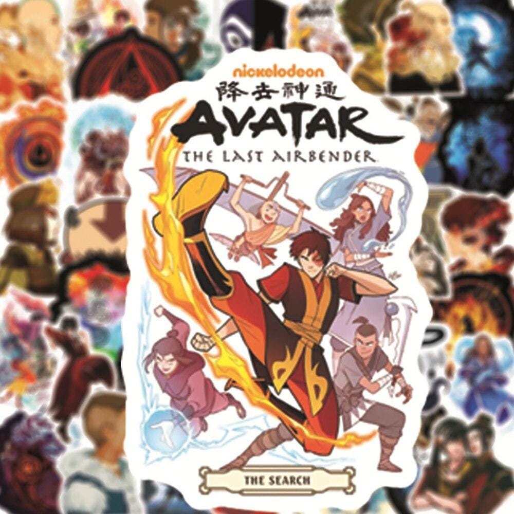 Stickers Avatar Aang Pack de Stickers Tresor Otaku