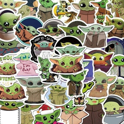 Stickers Baby Yoda Pack de Stickers Tresor Otaku