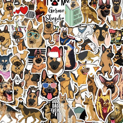 Stickers Berger Allemand Pack de Stickers Tresor Otaku