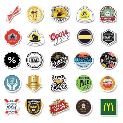 Stickers Bière Pack de Stickers Tresor Otaku