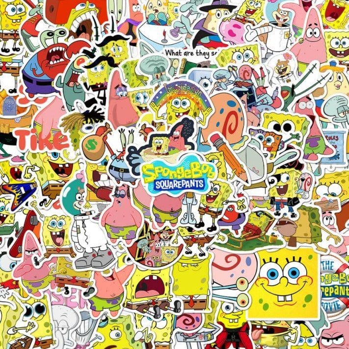 Stickers Bob l'Eponge Pack de Stickers Tresor Otaku