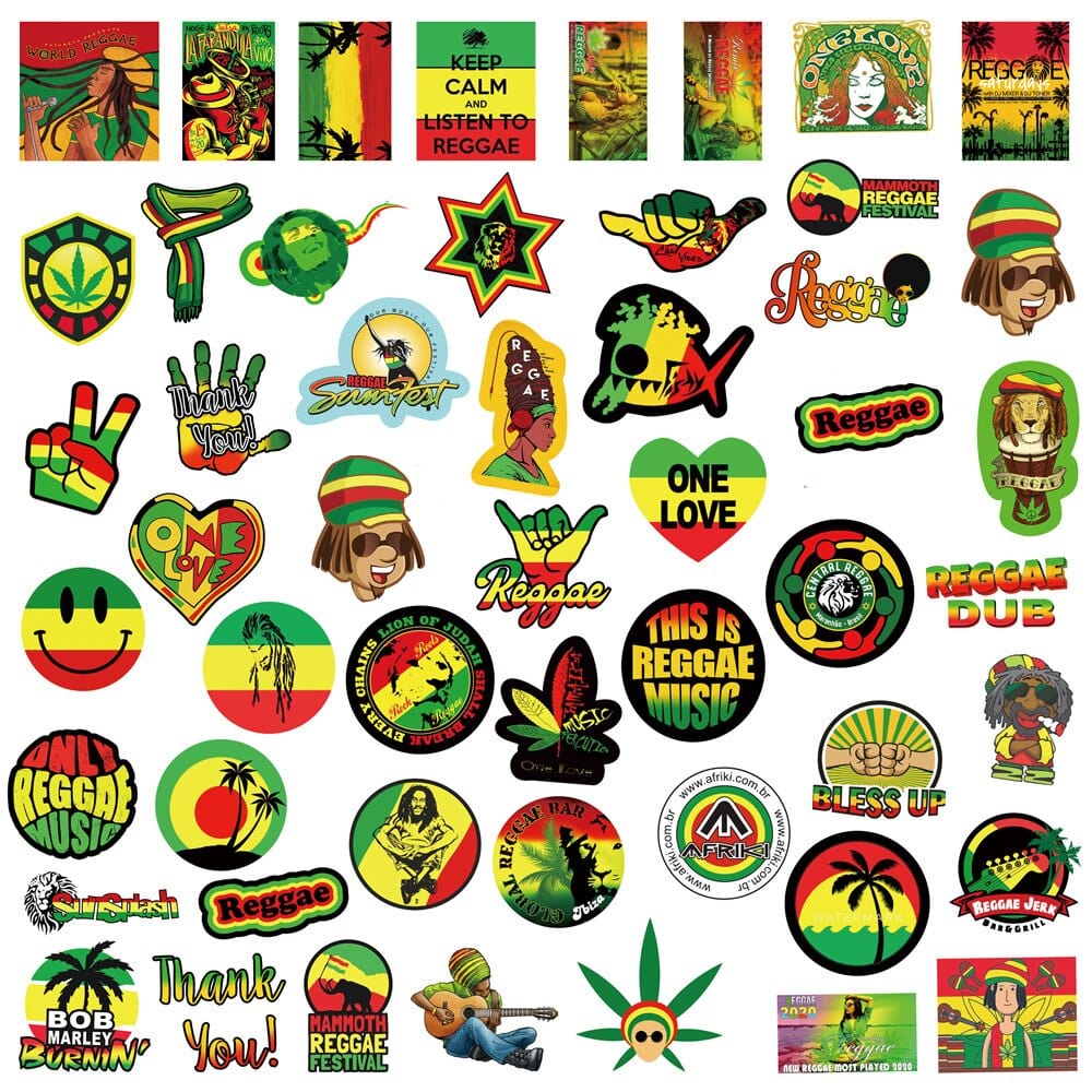 Stickers Bob Marley Pack de Stickers Tresor Otaku