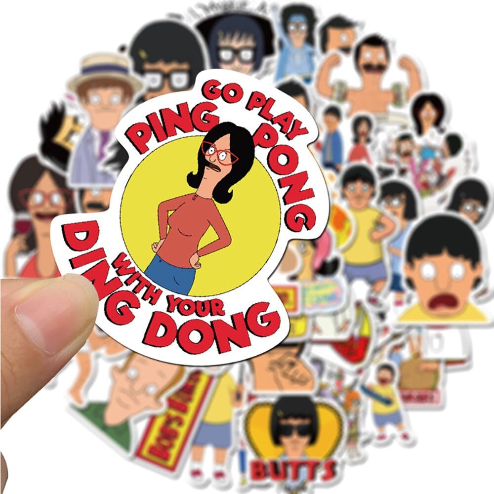Stickers Bob's Burger Pack de Stickers Tresor Otaku