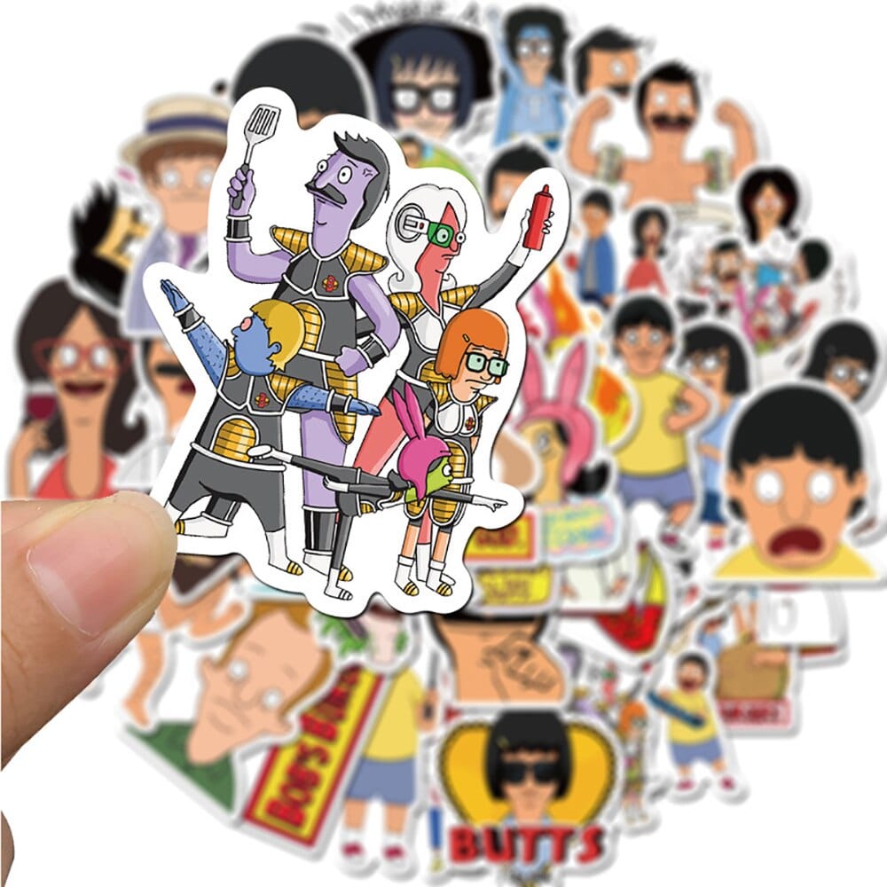 Stickers Bob's Burger Pack de Stickers Tresor Otaku