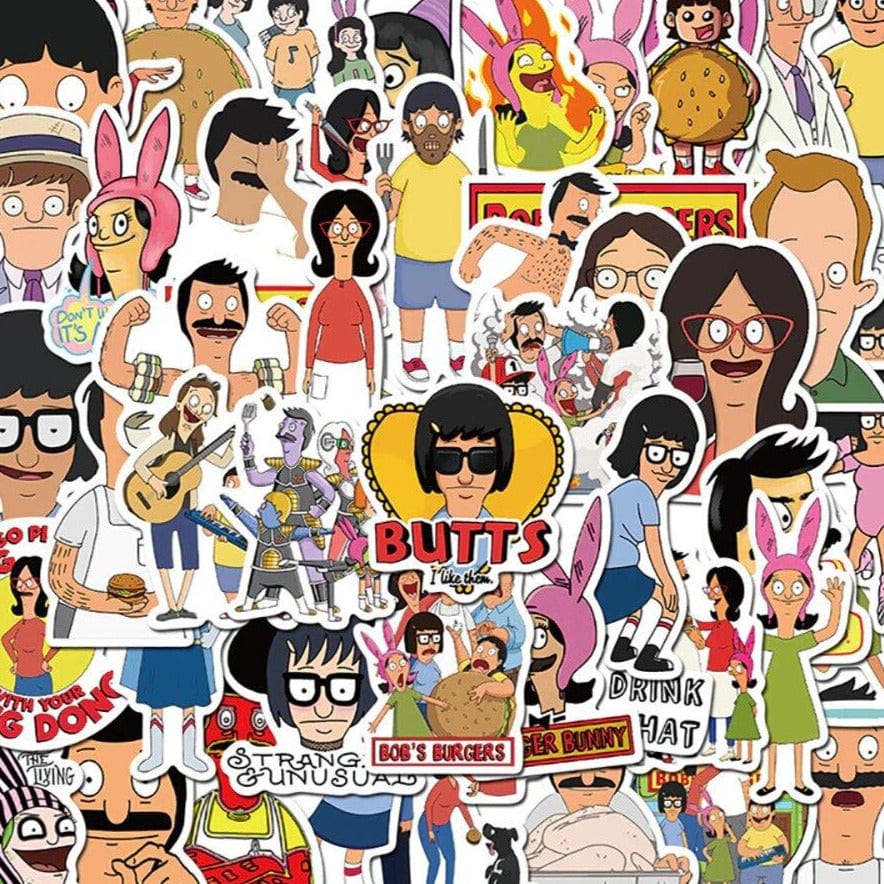 Stickers Bob's Burger Pack de Stickers Tresor Otaku