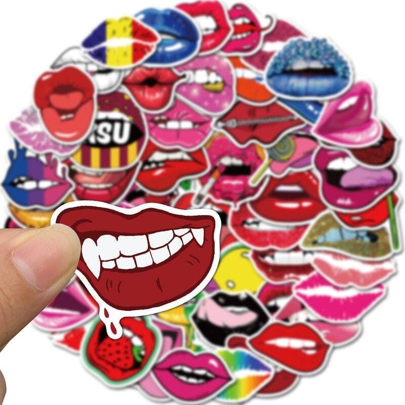 Stickers Bouche Pack de Stickers Tresor Otaku
