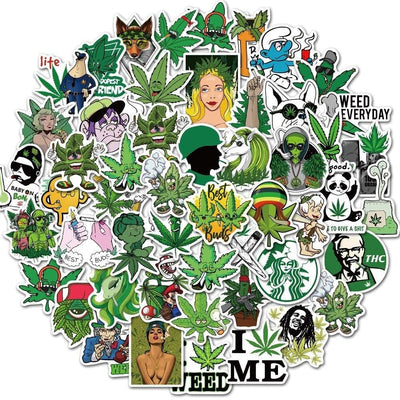Stickers Cannabis Pack de Stickers Tresor Otaku