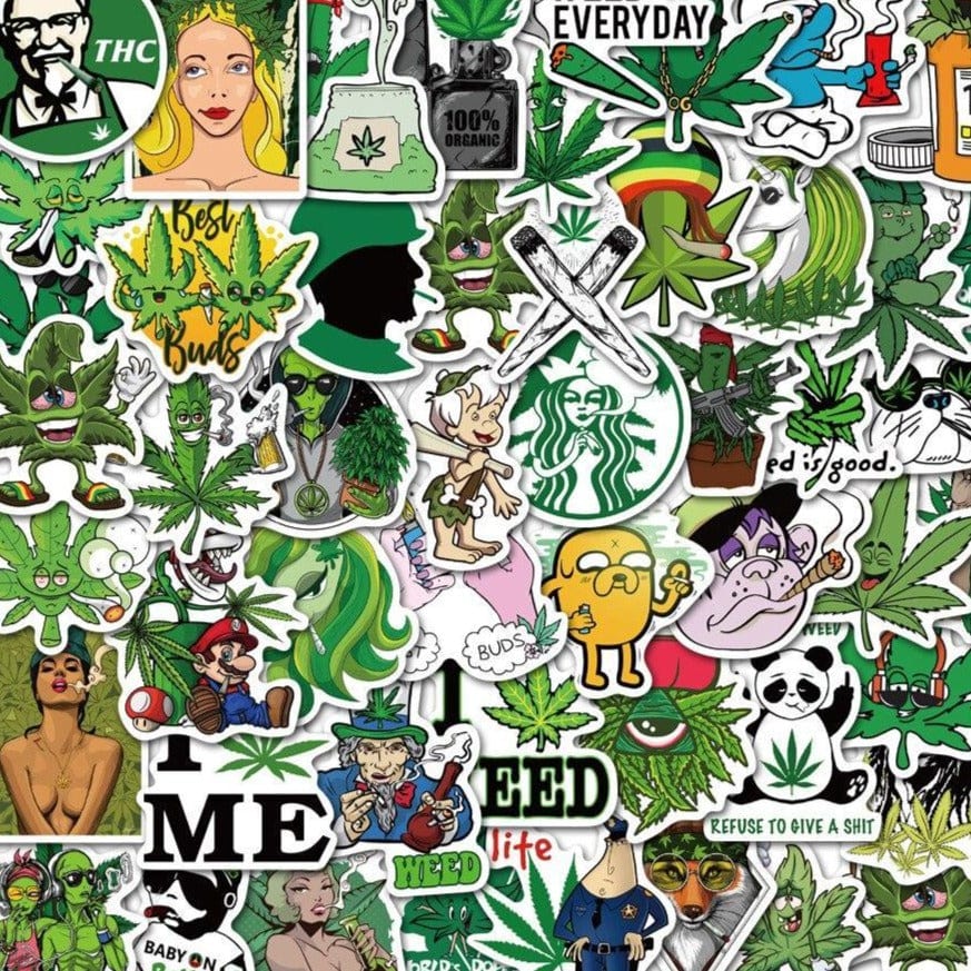 Stickers Cannabis Pack de Stickers Tresor Otaku