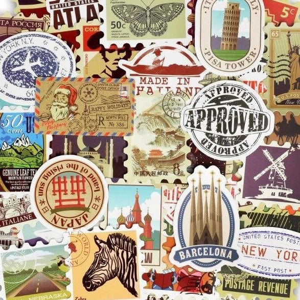 Stickers Carnet de Voyage Pack de Stickers Tresor Otaku