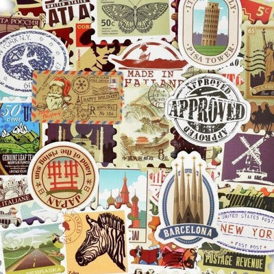 Stickers Carnet de Voyage Pack de Stickers Tresor Otaku