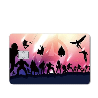 Stickers Carte Bancaire Avengers Tresor Otaku
