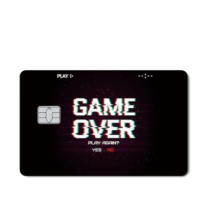 Stickers Carte Bancaire Game Over Tresor Otaku