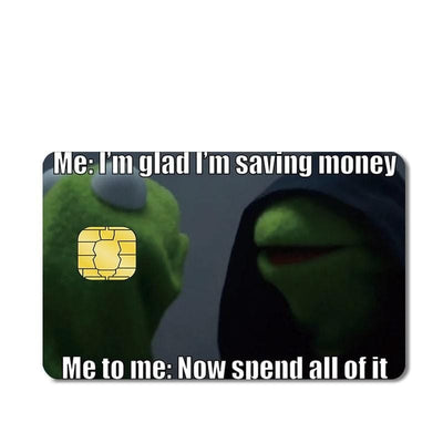 Stickers Carte Bancaire Spend all of it Tresor Otaku