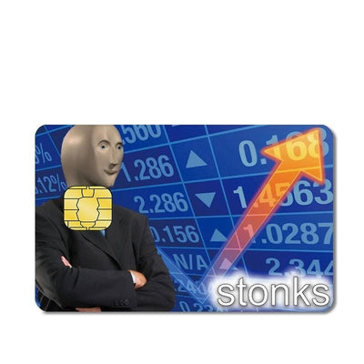 Stickers Carte Bancaire Stonks Tresor Otaku
