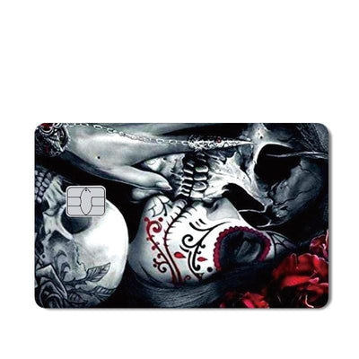 Stickers Carte Bancaire Tête de Mort Tresor Otaku
