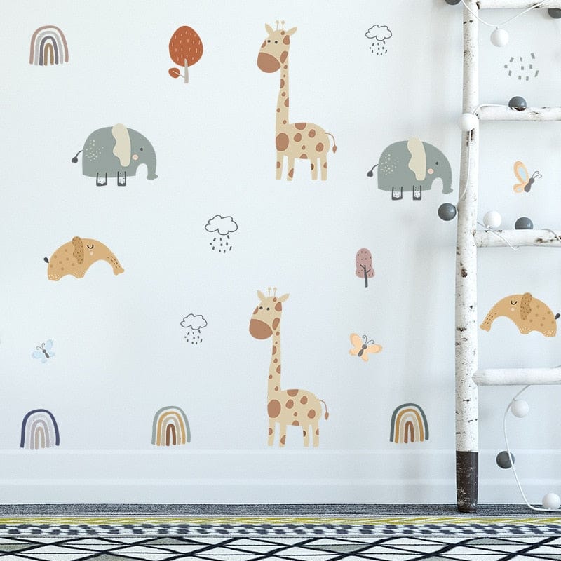 Stickers Chambre Bébé <br> Animaux de la Savane