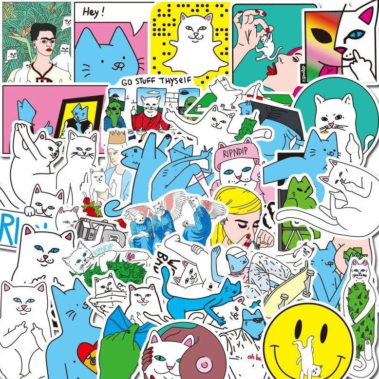 Stickers Chats Meme Pack de Stickers Tresor Otaku