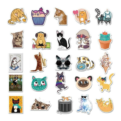 Stickers Chats Mignons Pack de Stickers Tresor Otaku