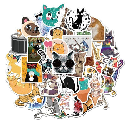 Stickers Chats Mignons Pack de Stickers Tresor Otaku