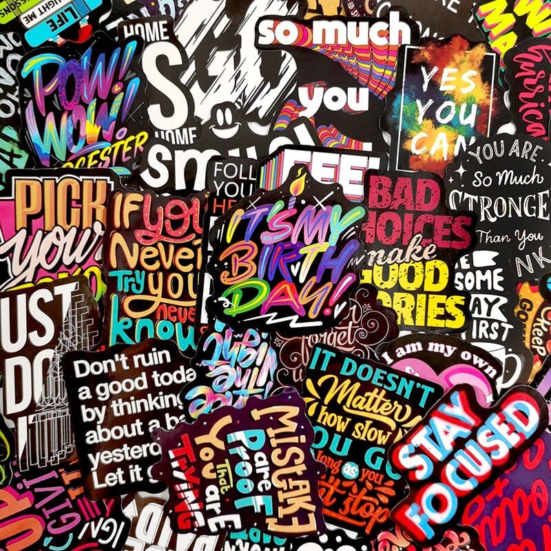 Stickers Citations Positives Pack de Stickers Tresor Otaku