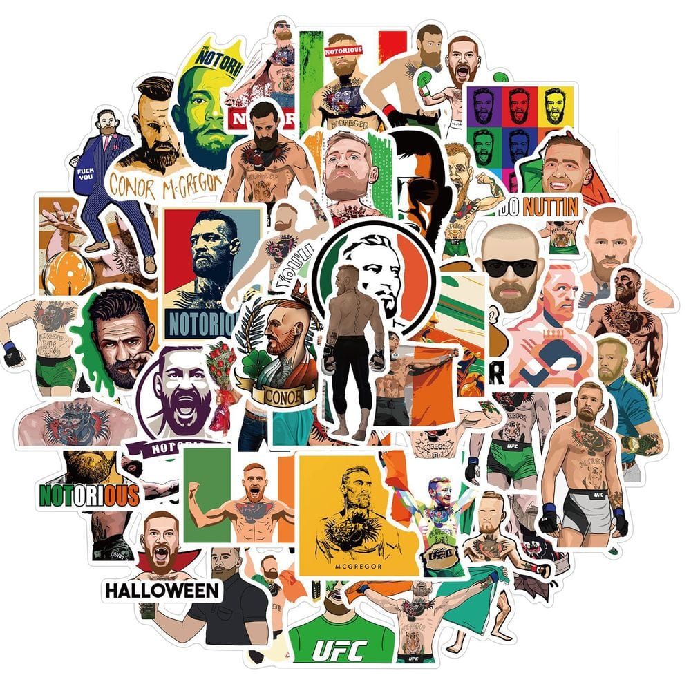 Stickers Conor Mc Gregor Pack de Stickers Tresor Otaku
