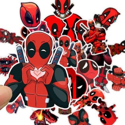 Stickers Deadpool <br> (Pack de 35) Pack de Stickers Tresor Otaku