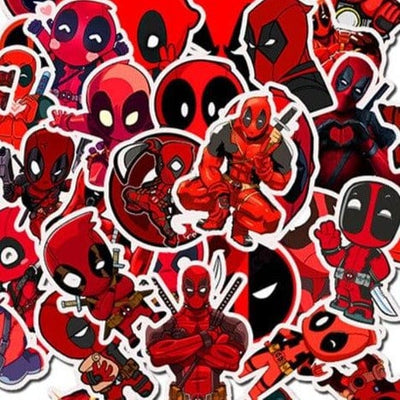 Stickers Deadpool <br> (Pack de 35) Pack de Stickers Tresor Otaku