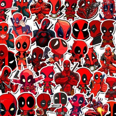 Stickers Deadpool <br> (Pack de 35) Pack de Stickers Tresor Otaku