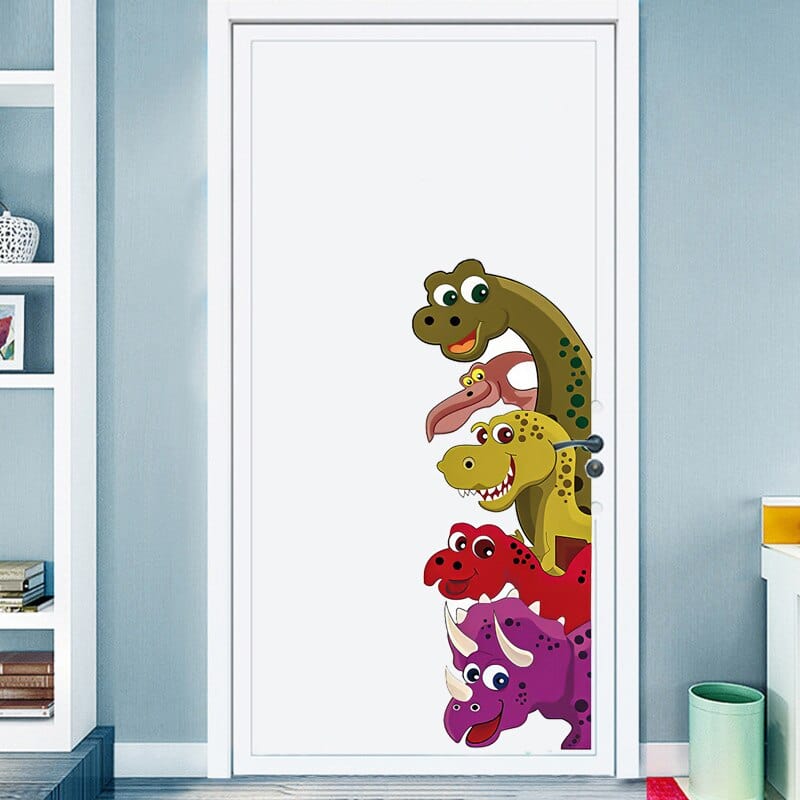 Stickers Dinosaures pour Porte Tresor Otaku
