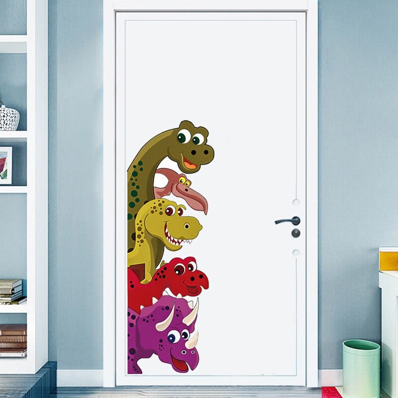 Stickers Dinosaures pour Porte Tresor Otaku