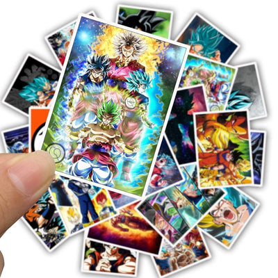 Stickers Dragon Ball Rectangle Pack de Stickers Tresor Otaku