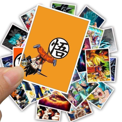 Stickers Dragon Ball Rectangle Pack de Stickers Tresor Otaku
