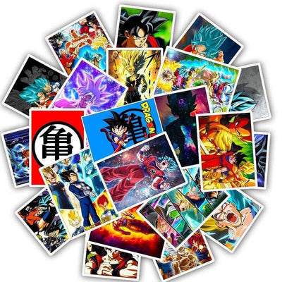 Stickers Dragon Ball Rectangle Pack de Stickers Tresor Otaku