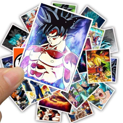 Stickers Dragon Ball Rectangle Pack de Stickers Tresor Otaku