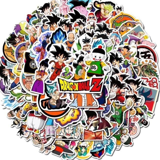 Stickers Dragon Ball Z Pack de Stickers Tresor Otaku