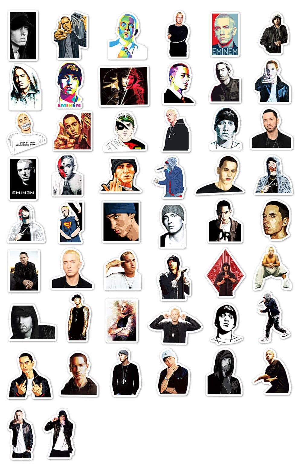 Stickers Eminem Pack de Stickers Tresor Otaku