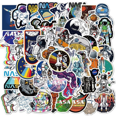 Stickers Espace<br> NASA (50 pcs) Stickers Espace Tresor Otaku