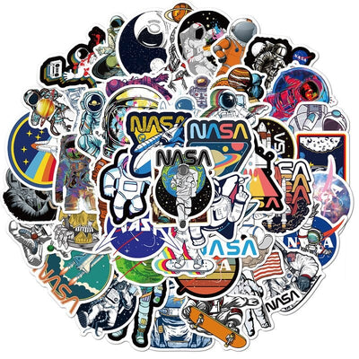 Stickers Espace<br> NASA (50 pcs) Stickers Espace Tresor Otaku