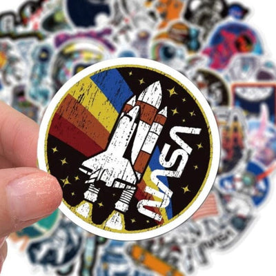 Stickers Espace<br> NASA (50 pcs) Stickers Espace Tresor Otaku