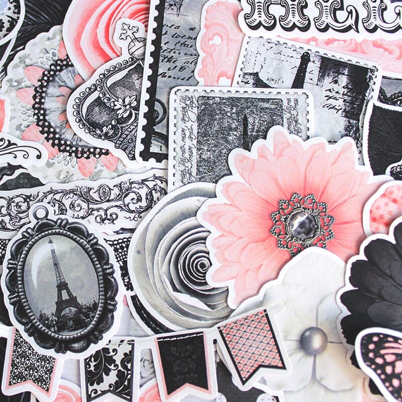 Stickers Fleurs<br> Vintage (57 pcs) Stickers Vintage Tresor Otaku