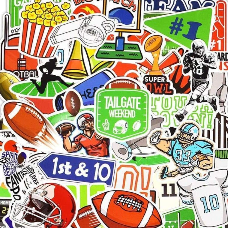 Stickers Football Américain Pack de Stickers Tresor Otaku