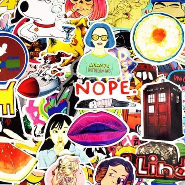 Stickers Graffiti Mixte Pack de Stickers Tresor Otaku