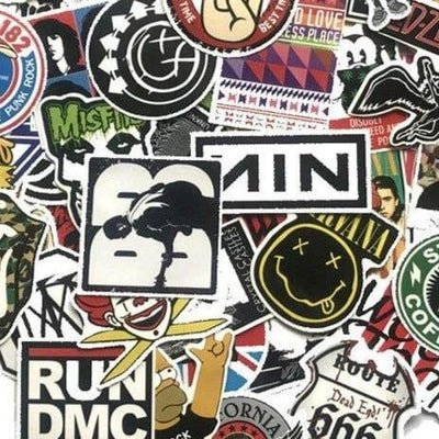 Stickers Guitare Rock <br> (Pack de 60) Pack de Stickers Tresor Otaku