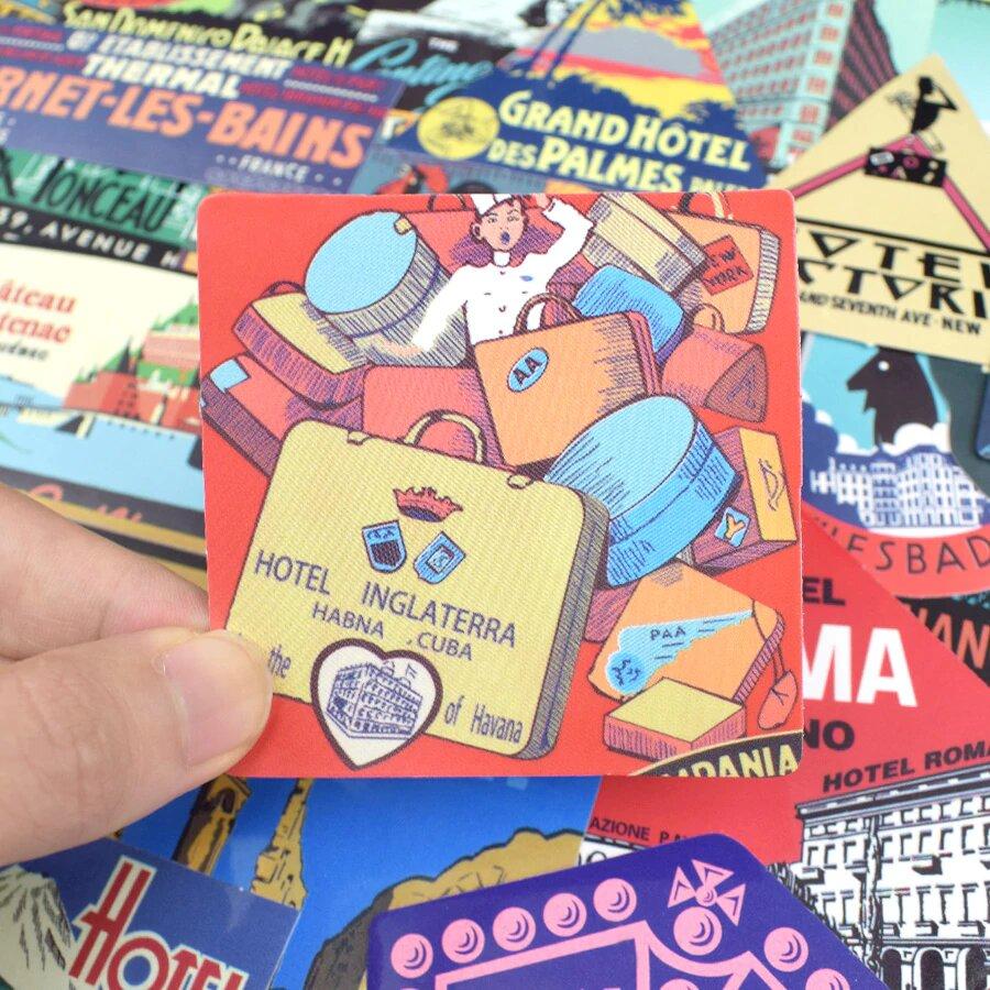 Stickers Hôtels du Monde <br> (Pack de 55) Pack de Stickers Tresor Otaku