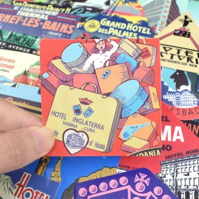 Stickers Hôtels du Monde <br> (Pack de 55) Pack de Stickers Tresor Otaku
