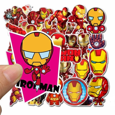 Stickers Iron Man <br> (Pack de 35) Pack de Stickers Tresor Otaku